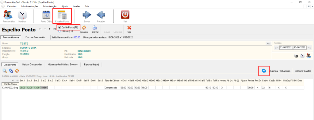 Como Recalcular Hor Rios No Sistema Ponto Atecsoft Scponto