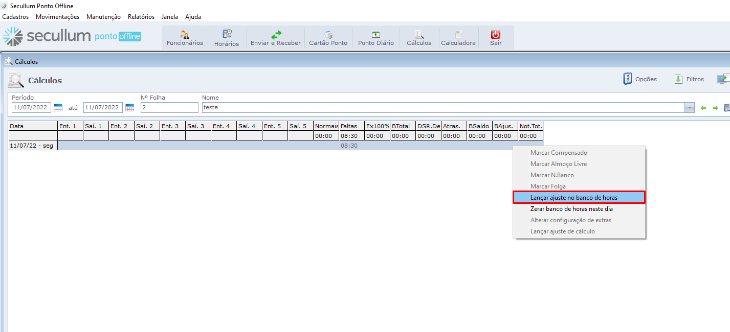 Como Lan Ar Ajuste No Banco De Horas No Ponto Secullum Scponto